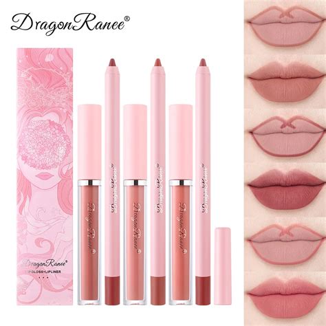 L Piz Labial Delineador De Labios Colores Mate Nude Marr N Kit