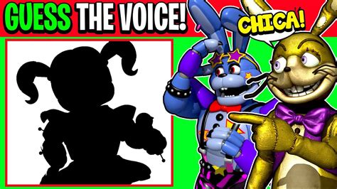 Ultimate Guess The Fnaf Voice Quiz With Glitchtrap And Glamrock