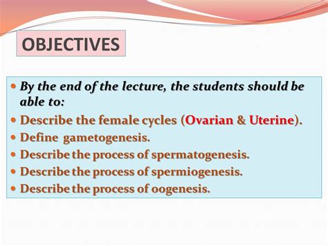 Prof Saeed Abuel Makarem Objectives By The End Of The Lecture The