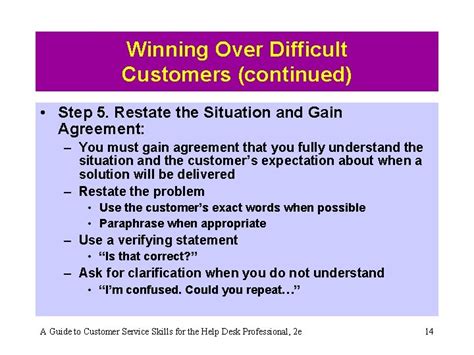 Chapter 5 Handling Difficult Customer Situations A Guide