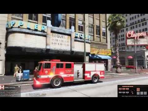 GTA 5 LAFD Firetruck ELS Test YouTube