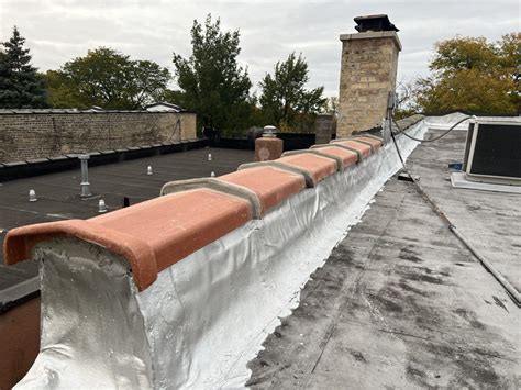 Metal Coping Repair Installation Service Chicago Parapet Roof