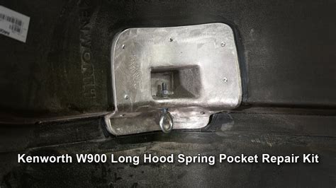 Kenworth W Long Hood Spring Pocket Repair Kit Installation Youtube