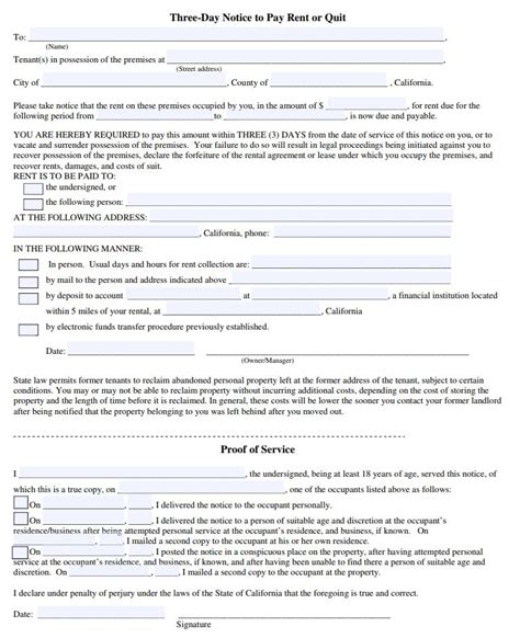 California Day Notice Fillable Form Printable Forms Free Online