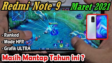 Grafik Ultra Harga 2 Juta Ranked Mobile Legends Redmi Note 9 Xiaomi