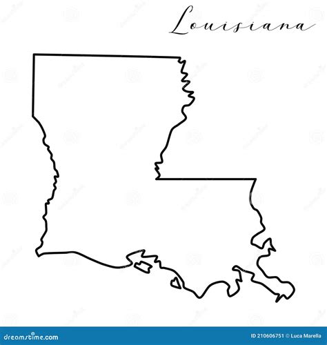 State Of Louisiana Blue Low Poly Map With Capital Baton Rouge Vector