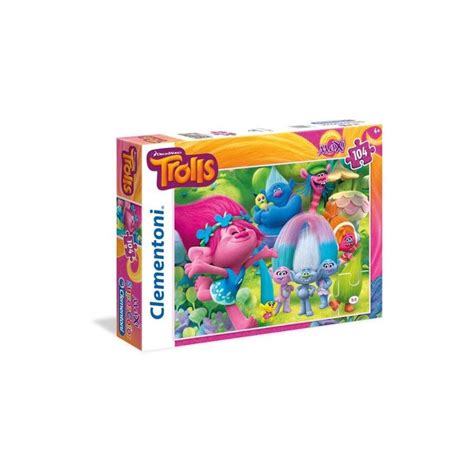 CLEMENTONI 104 El Supercolor Puzzle Trolle