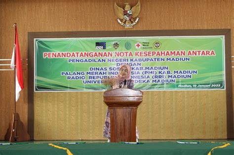 Penandatanganan Nota Kesepahaman Mou Pengadilan Negeri Kabupaten Madiun