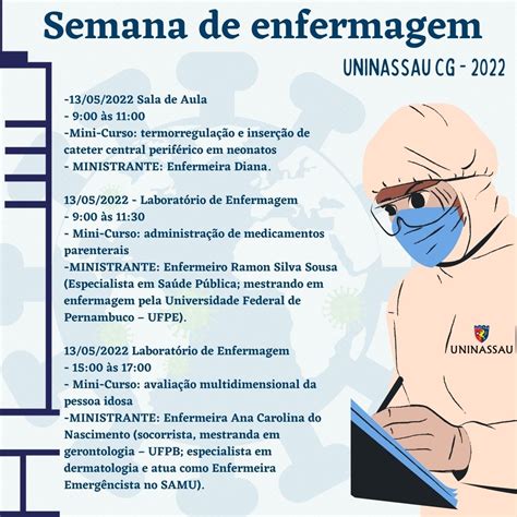 XI Semana De Enfermagem Uninassau Campina Grande PB Blog Dos Cursos