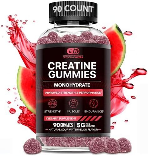 Amazon EFFECTIVE NUTRA Creatine Gummies For Men Women Creatine