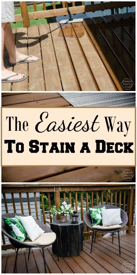 How to Stain a Deck Easily - HomeRight