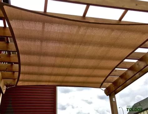 Tela Toldo Sombreamento Cor Areia Shade Retangular 4x3 Mts