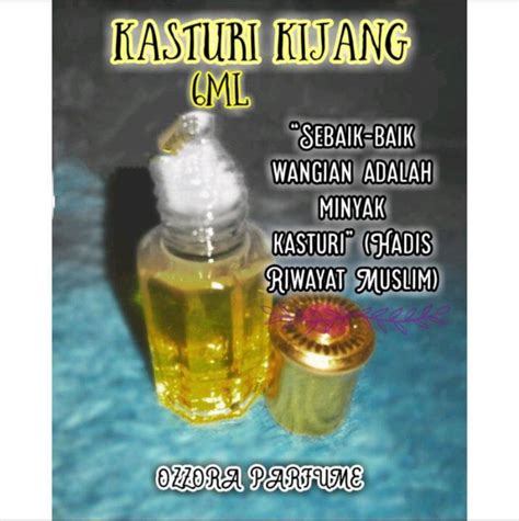 Parfum Bibit KASTURI KIJANG Impor Murni 100 Non Alkohol Kemasan Botol