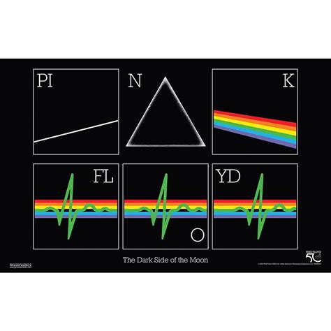 Pink Floyd DSOTM50 Squares Prism 11x17 Unframed Print Shop The Pink