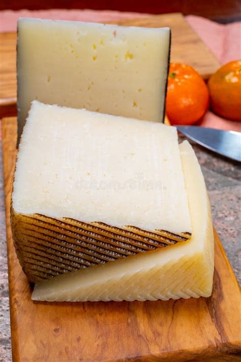 Cheese Collection Pieces Of Hard Spanish Manchego Curado Viejo And