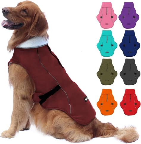 Emust Dog Winter Coat Thick Windproof Dog Jacket Winter