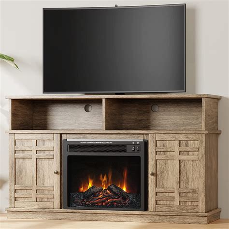 Electric Fireplace TV Stand with Cabinets and Storage Shelves in Nepal at NPR 94380, Rating: 5