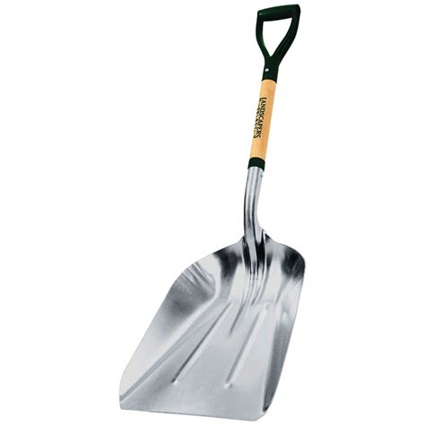 Vulcan 33668 Grain Scoop Shovel Aluminum 27 In D Grip Wood Handle