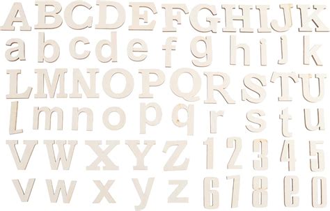 Amazon Ibasenice Mini Unfinished Wood Alphabet Letters Set Small