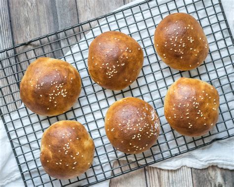 Homemade Whole Wheat Burger Buns