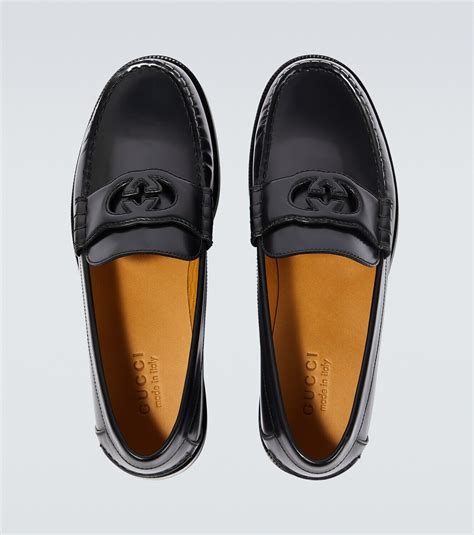 Gucci Interlocking G Leather Loafers Gucci