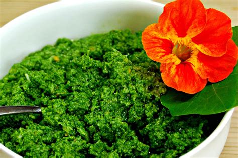 How To Make Quick And Easy Nasturtium Pesto • Craft Invaders