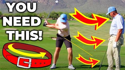 Hip Rotation In Golf Swing Without Spinning Out Belt Buckle Down And