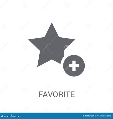 Favorite Icon. Trendy Favorite Logo Concept on White Background Stock ...