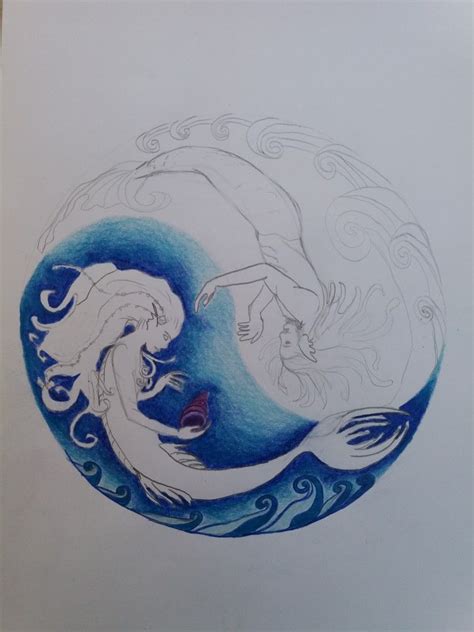 Water Element Mermaids Ying Yang Ying Yang Tattoo Mermaid Tattoo