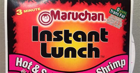 Maruchan Instant Lunch Hot Spicy Flavor With Shrimp マルちゃん インスタントランチ ホット スパイシー フレーバー シュリンプ