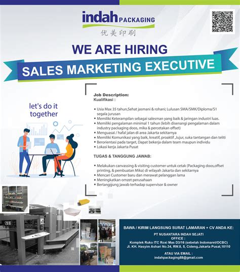 Lowongan Kerja Sales Marketing Executive Design Agency Storykal