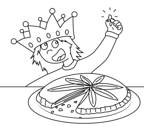 Coloriage Mange La Galette Des Rois T L Charger Et Imprimer Gratuit