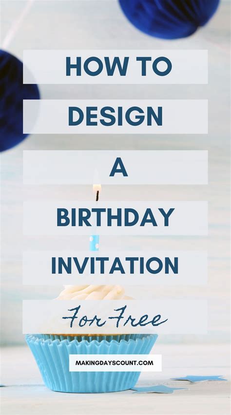 How To Design A Birthday Invitation For Free Invitation Card Birthday