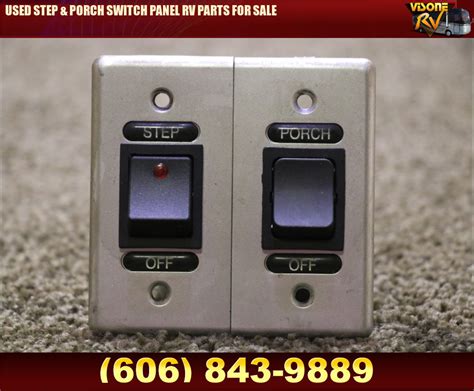 RV Components USED STEP PORCH SWITCH PANEL RV PARTS FOR SALE Switches