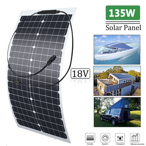 W V Flexible Solarpanel Monokristallin Solarmodule F R Wohnmobil