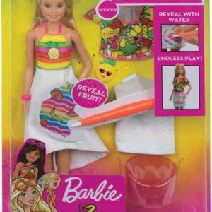 Barbie Crayola Rainbow Fruit Surprise Doll Fashions Funworld Pk