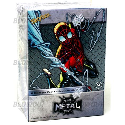 Marvel Spider Man Metal Universe Trading Cards Blaster Box Lot