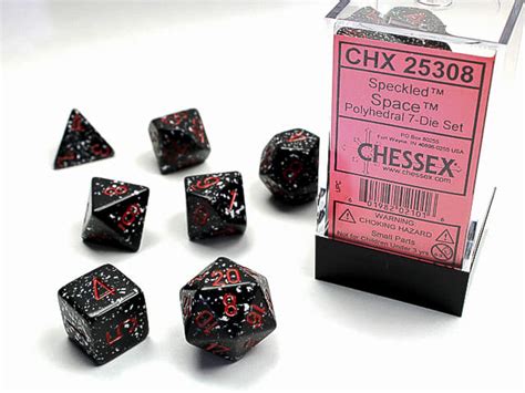 Chessex Polyhedral Set 7 Speckled Space