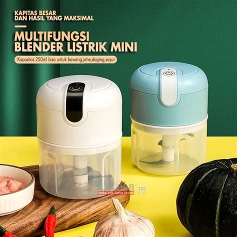 Jual Chopper Mini Portable Blender Bumbu Tarik Tangan Manual Otomatis