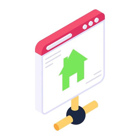 Trendy design of homepage icon, isometric vector style 6432156 Vector ...