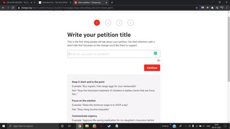 How To Start A Petition On Change Org The Tech Infinite