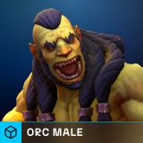 Modular Fantasy Stylized Orc Male