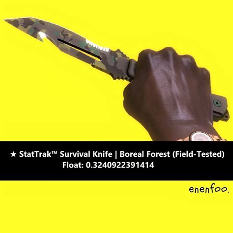 St Survival Knife Boreal Forest Ft Csgo Skins Knives Items Ddpat Field