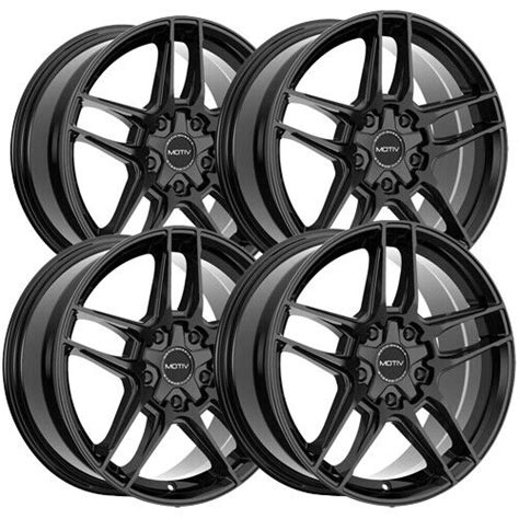 Set Of 4 Motiv 434b Matic 18x75 5x455x120 40mm Gloss Black