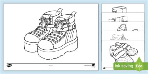 Shoe Templates - Primary Resources (teacher made) - Twinkl