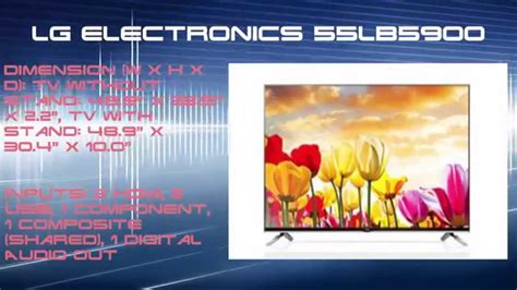 Lg 55lb5900 Products Details Youtube