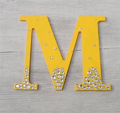 Yellow Semi Bling Sparkle Wall Letters Wedding By LettersFromAtoZ 10