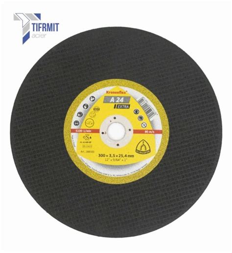 Disque Kronenflex à tronçonner 300 3 5 25 4 Tifrmit acier