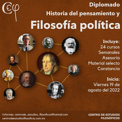 Diplomado En Historia Del Pensamiento Y Filosof A Pol Tica Centro De