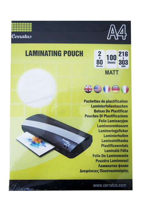 Laminating Pouch A4 80 Mic Matt 100 Sheets Spk Commerce Website